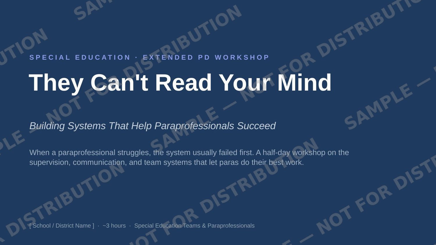 They Can't Read Your Mind — customizable title slide