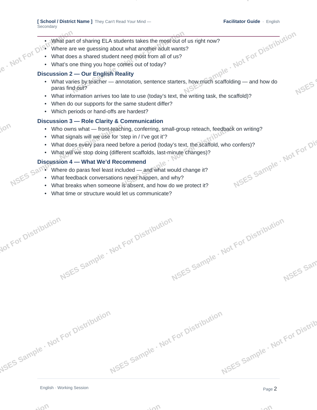 Facilitator guide preview