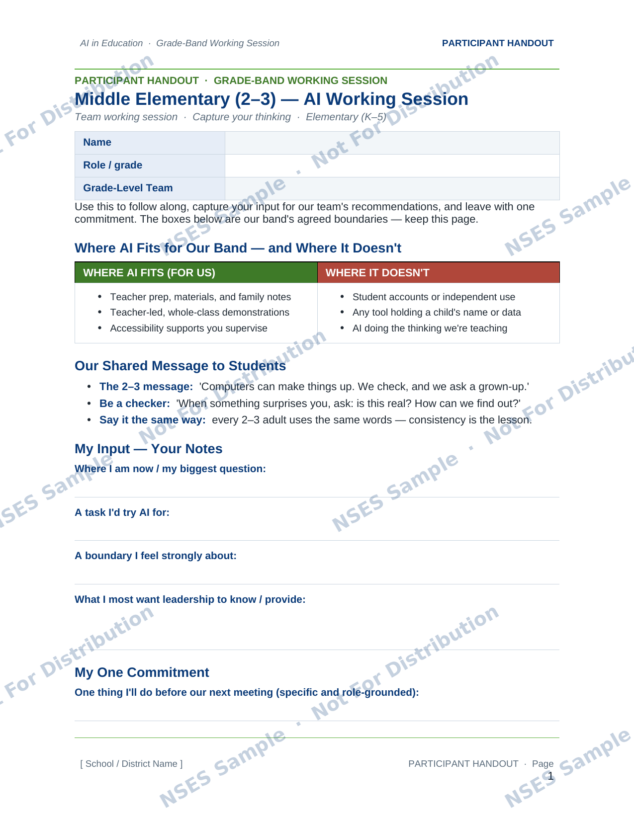 Participant Handout 2-3 preview