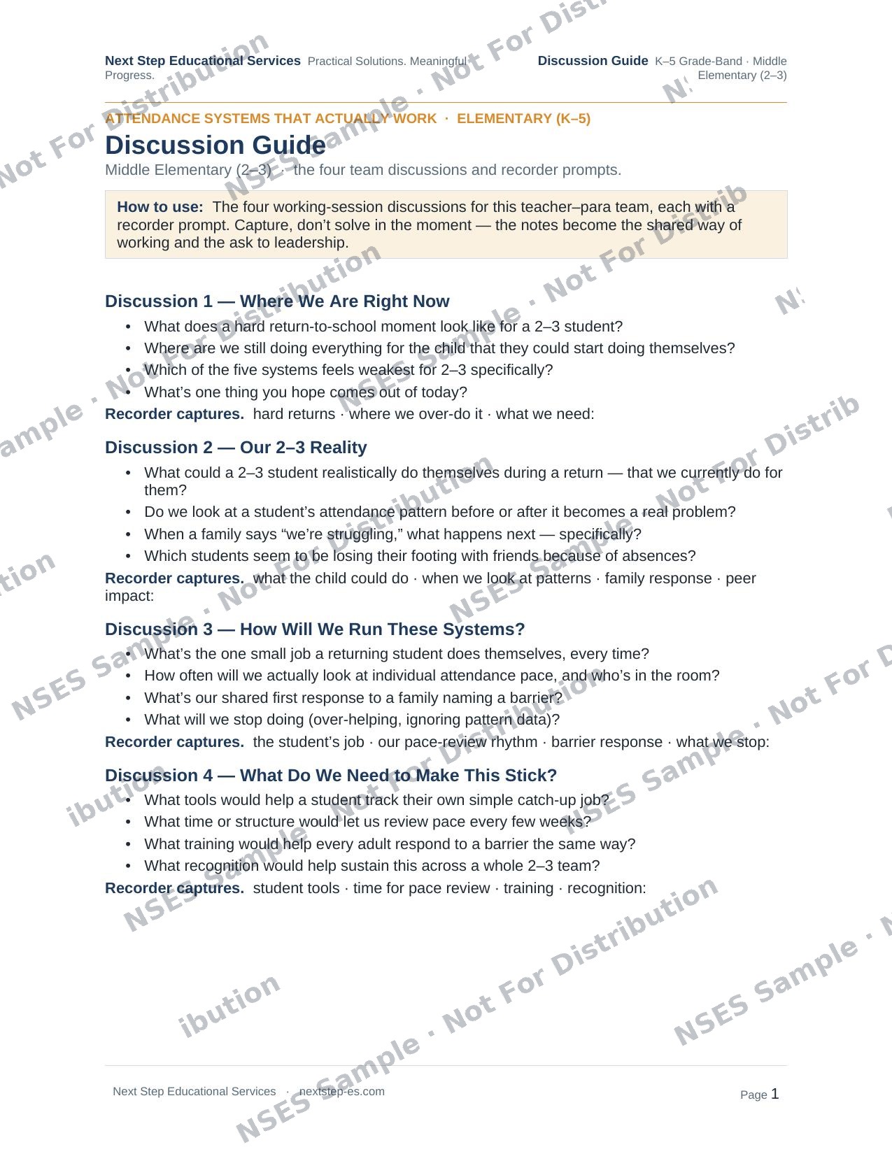 Middle Elementary 2–3 Discussion Guide preview