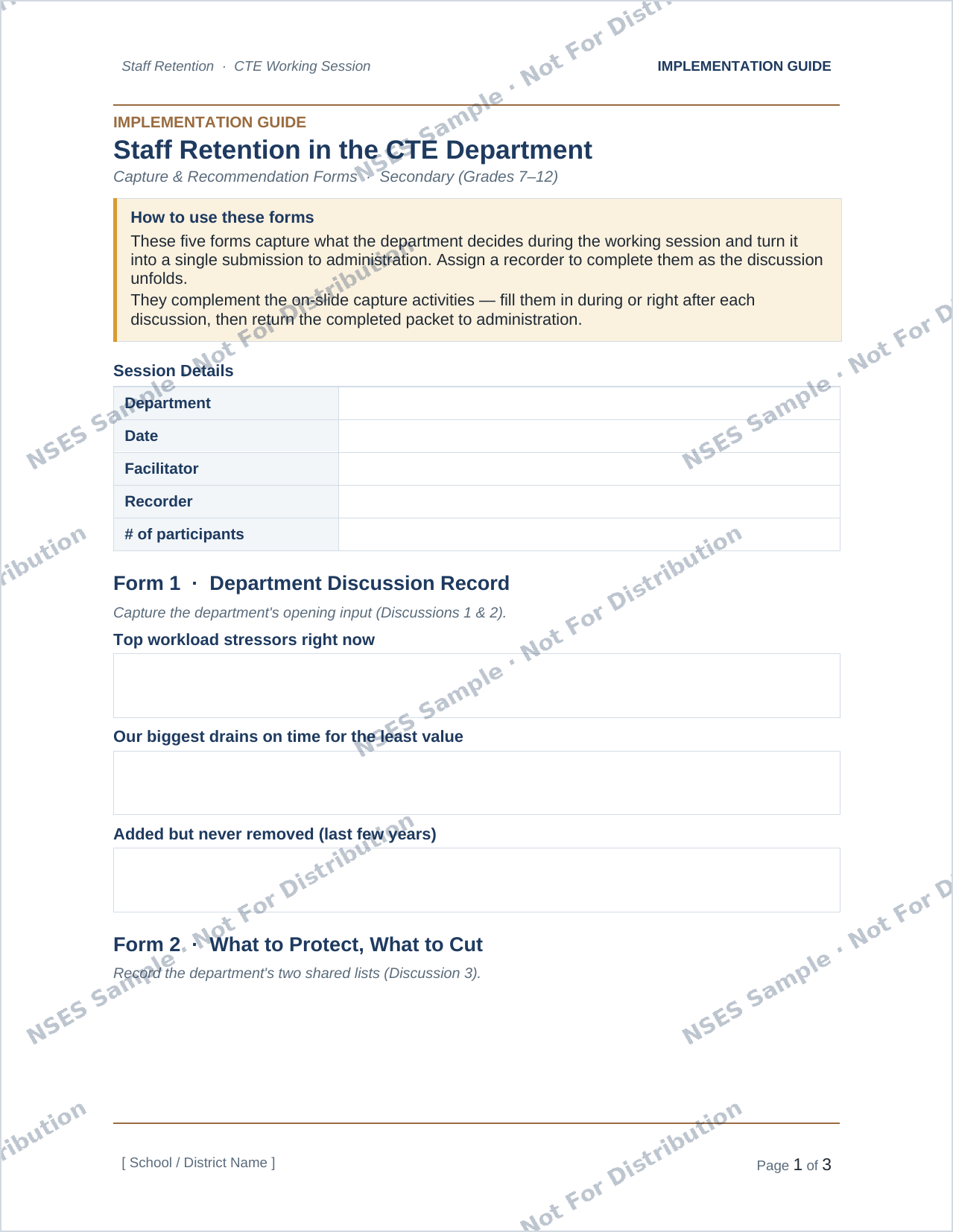 Implementation guide preview