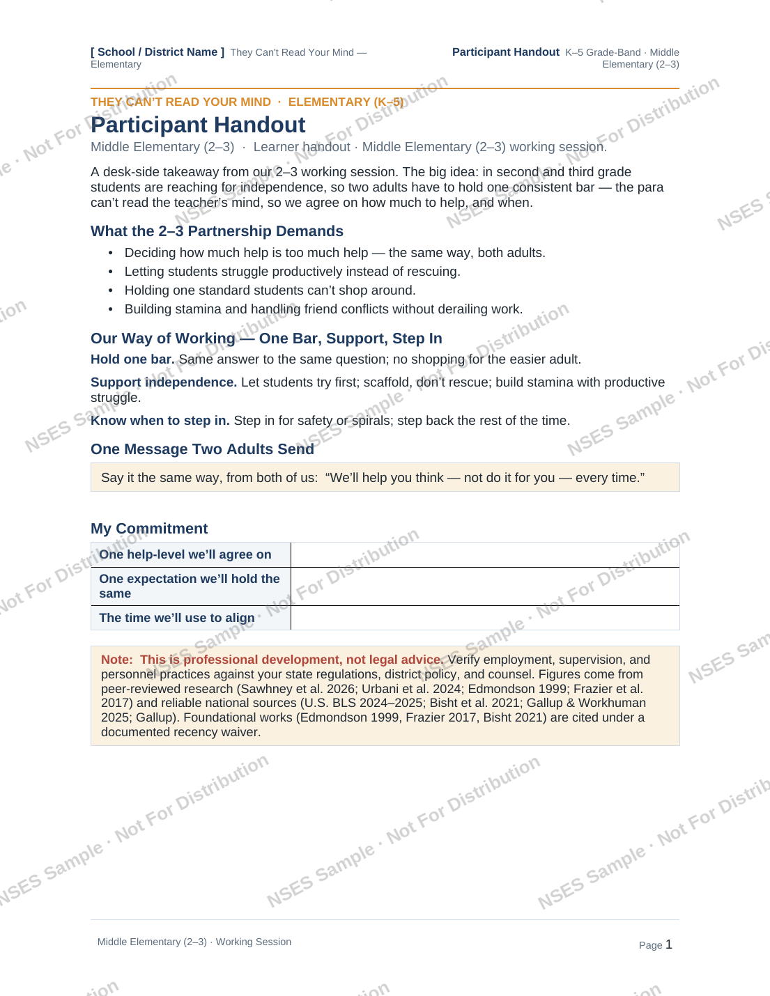 Participant Handout 2-3 preview