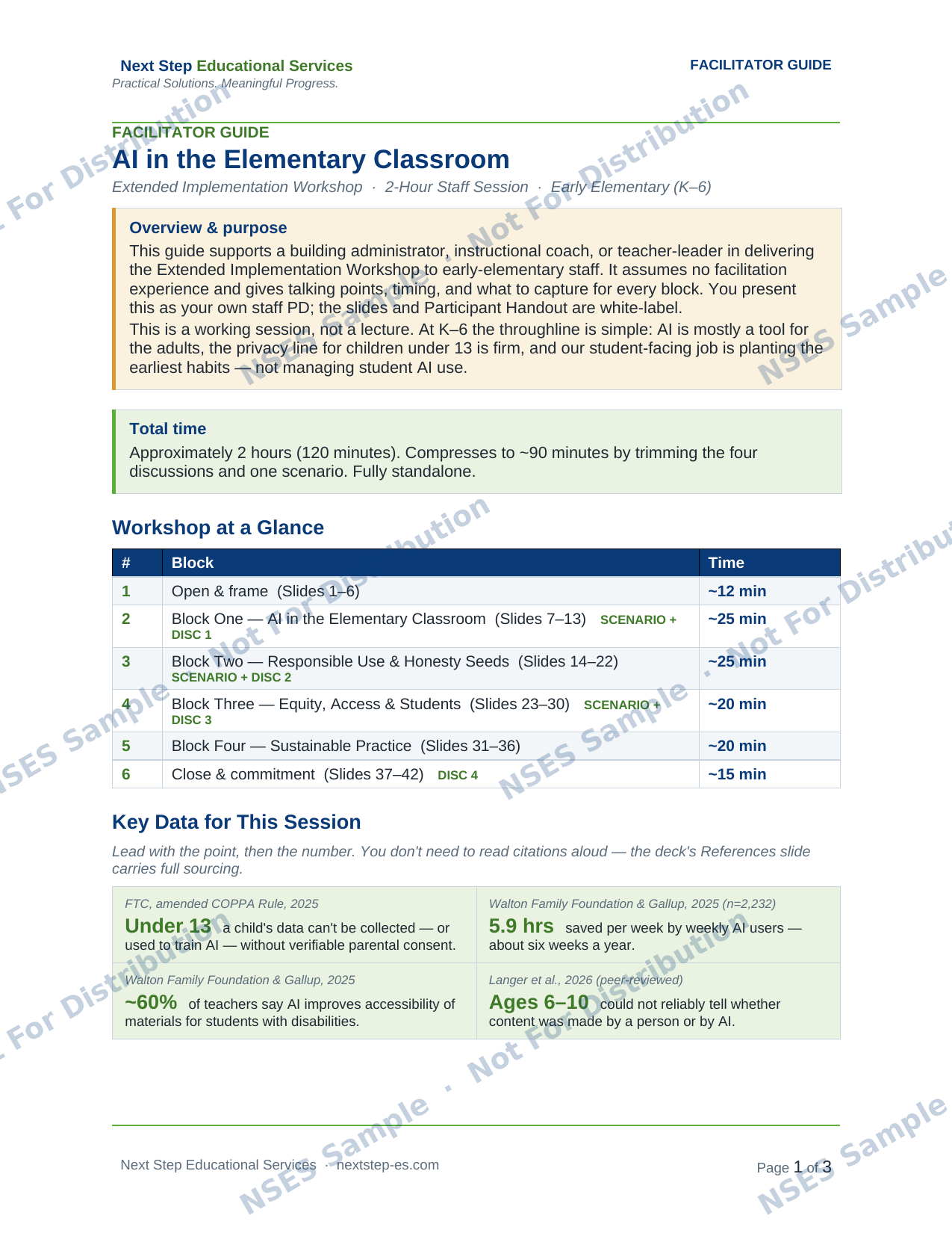 Facilitator guide preview