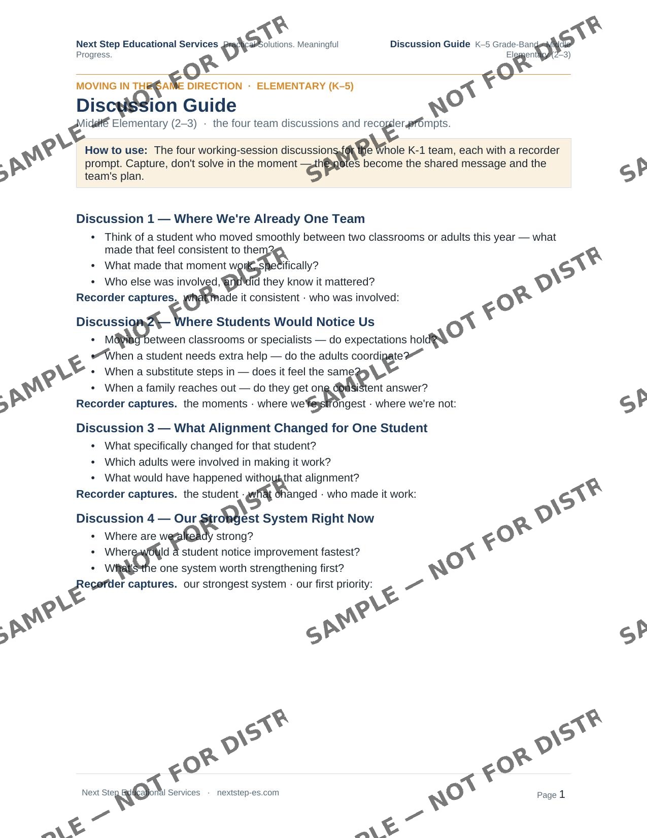 2–3 Discussion Guide